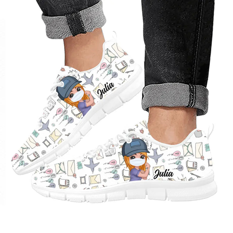 Personalized Postman Sneakers - Gift Idea For Postman