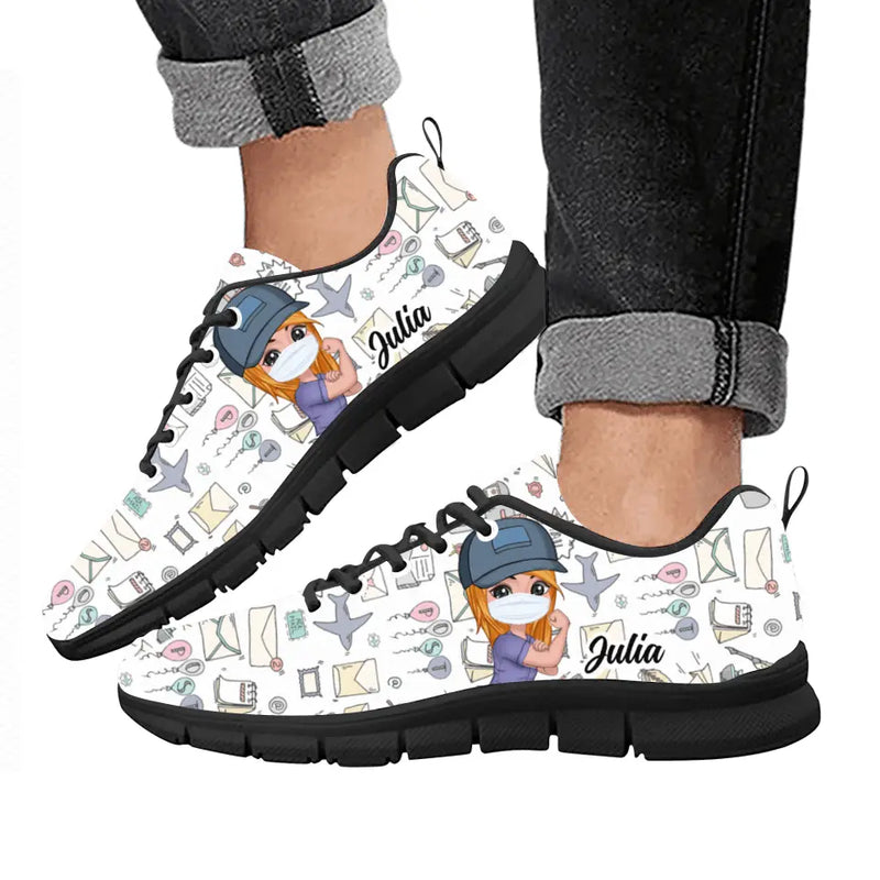 Personalized Postman Sneakers - Gift Idea For Postman