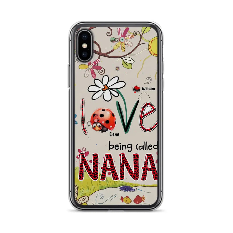 Personalized Grandma/Mom Phone Case - Gift Idea For Grandma - Up to 7 Kids - Love Being Called Gigi - Cases For iPhone/ Samsung