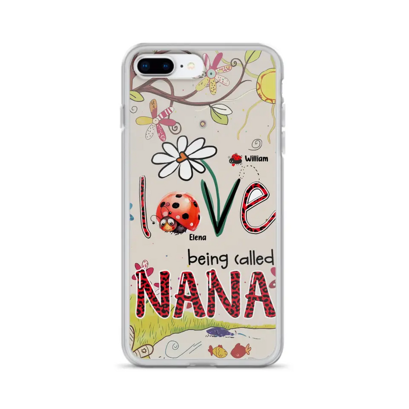 Personalized Grandma/Mom Phone Case - Gift Idea For Grandma - Up to 7 Kids - Love Being Called Gigi - Cases For iPhone/ Samsung
