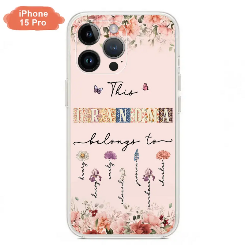 Personalized Grandma/Mom Phone Case - Up to 7 Kids - Mother's Day Gift Idea for Grandma/Mom - Case for iPhone/Samsung