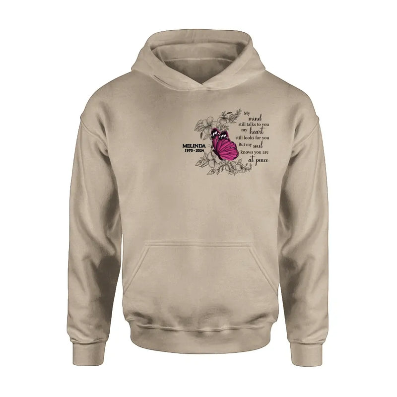 Personalized Butterfly Memorial T-shirt - Bereavement Gift For Loss of Family Members