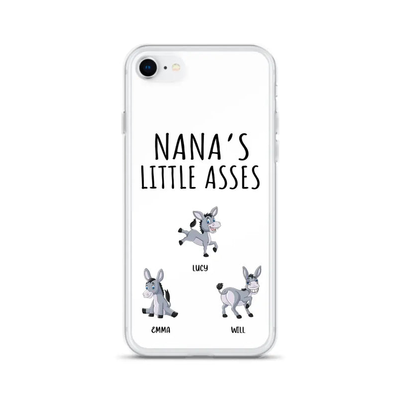 Personalized Donkeys Phone Case - Gift Idea For Family/Grandma/Papa - Up to 12 Donkeys - Case For iPhone/Samsung - Boss's Pain In The Asses