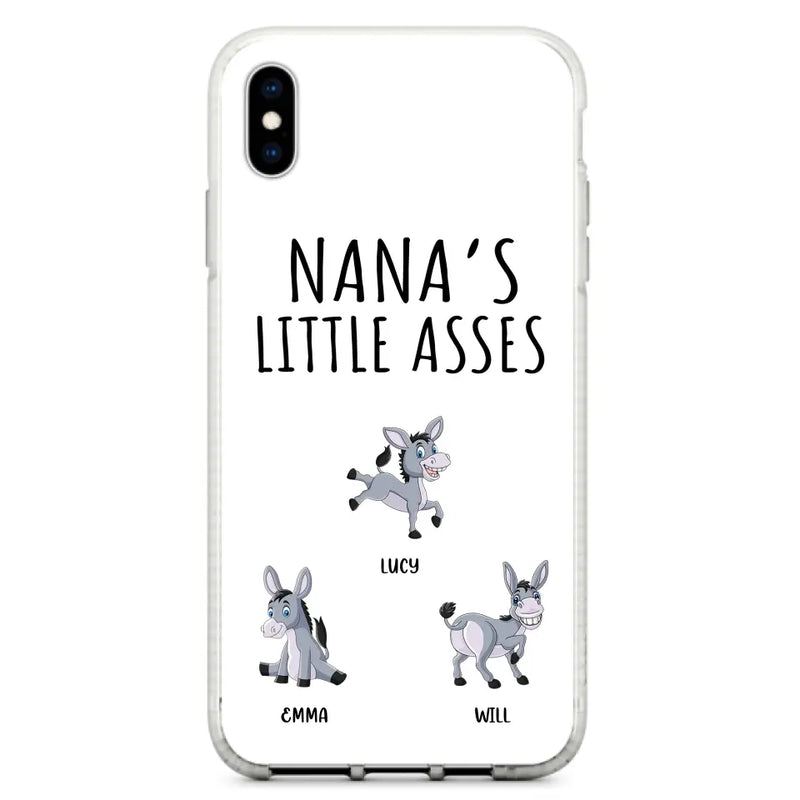 Personalized Donkeys Phone Case - Gift Idea For Family/Grandma/Papa - Up to 12 Donkeys - Case For iPhone/Samsung - Boss's Pain In The Asses
