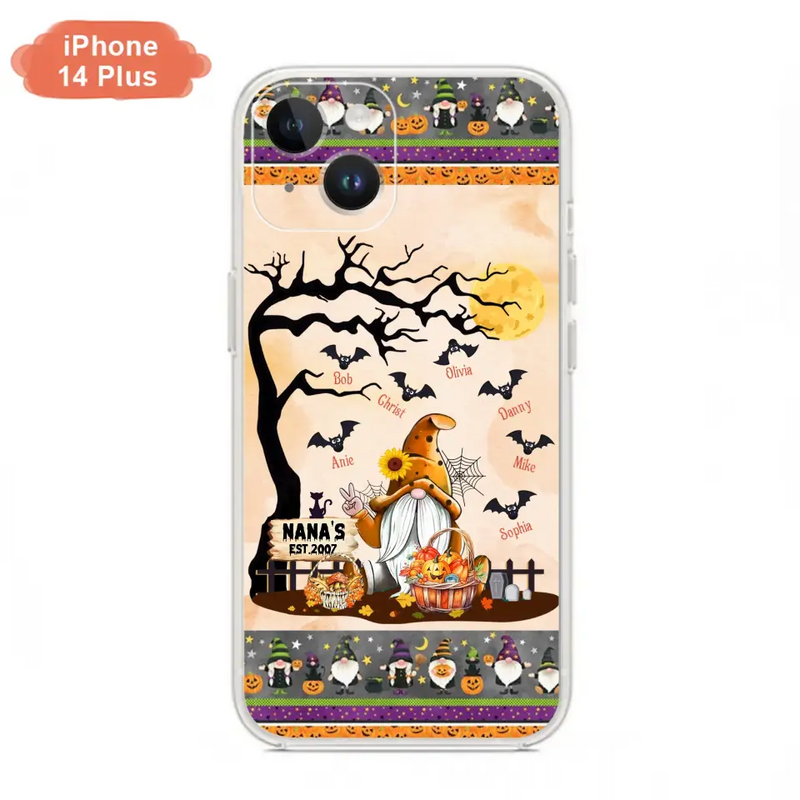 Personalized Boo Grandma Phone Case - Halloween Gift For Grandma - Up to 7 Kids - Case For iPhone/Samsung