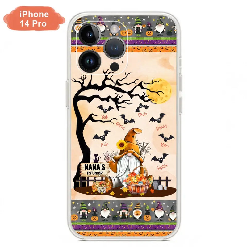 Personalized Boo Grandma Phone Case - Halloween Gift For Grandma - Up to 7 Kids - Case For iPhone/Samsung