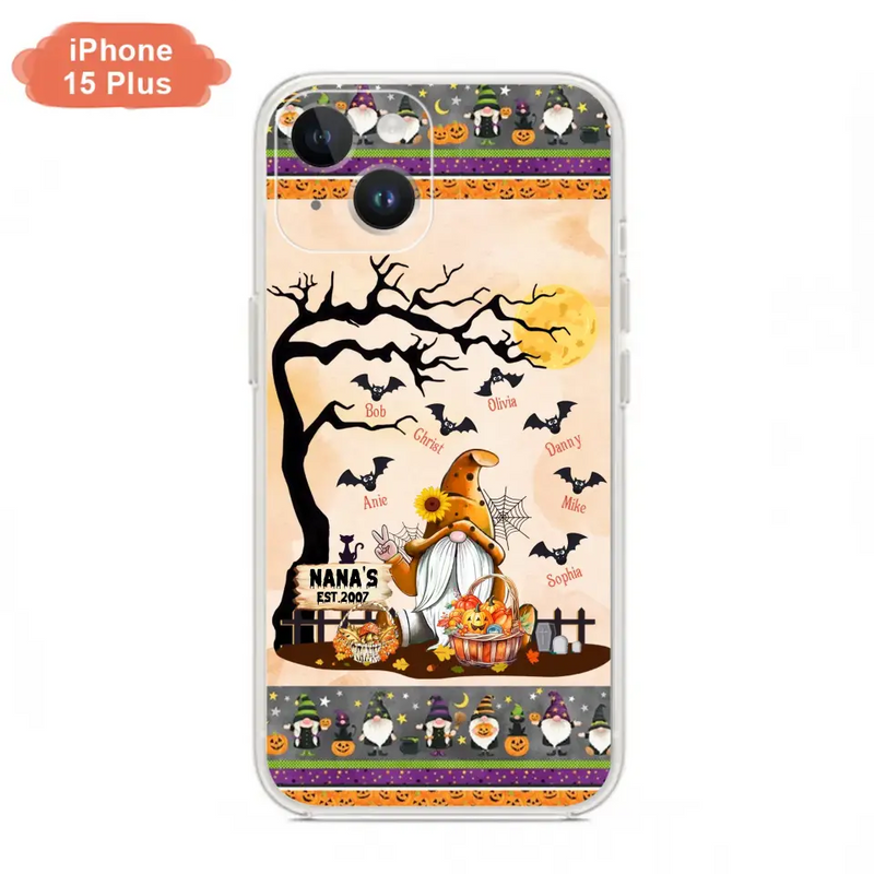 Personalized Boo Grandma Phone Case - Halloween Gift For Grandma - Up to 7 Kids - Case For iPhone/Samsung