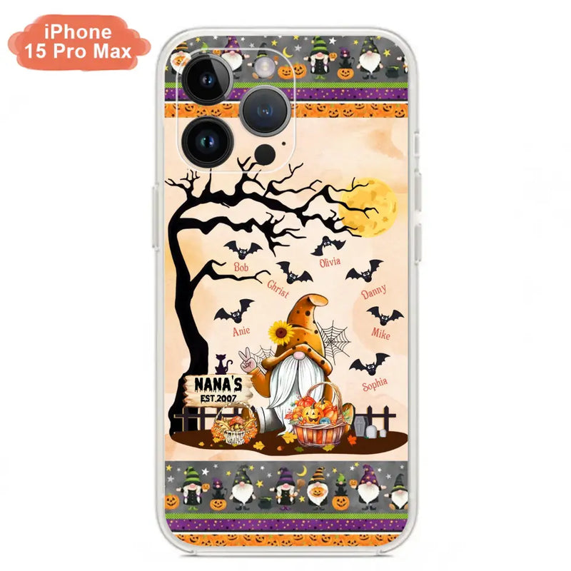 Personalized Boo Grandma Phone Case - Halloween Gift For Grandma - Up to 7 Kids - Case For iPhone/Samsung