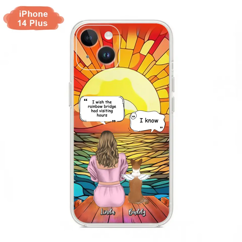 Personalized Memorial Dog Phone Case - Up to 4 Dogs - Memorial Gift Idea For Dog Owners - Case for iPhone/Samsung
