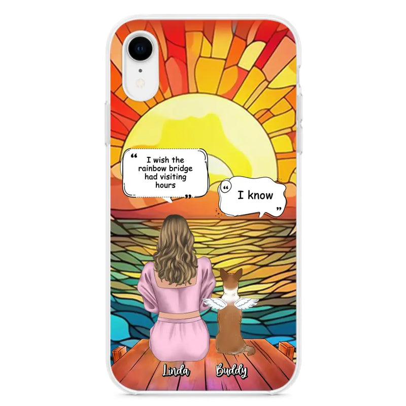 Personalized Memorial Dog Phone Case - Up to 4 Dogs - Memorial Gift Idea For Dog Owners - Case for iPhone/Samsung