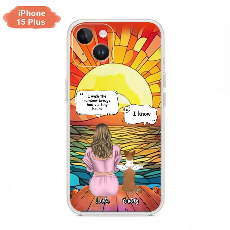 Personalized Memorial Dog Phone Case - Up to 4 Dogs - Memorial Gift Idea For Dog Owners - Case for iPhone/Samsung