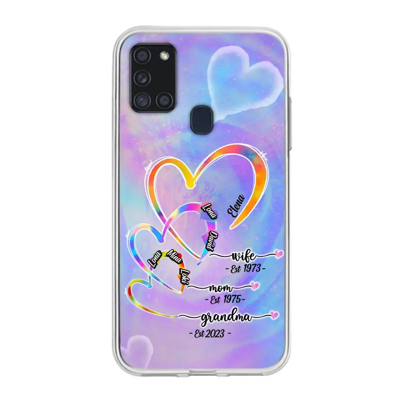 Personalized Mom Phone Case - Gift Idea For Mom/Grandma - Up to 4 Children/5 Grandchildren - Cases For iPhone/Samsung