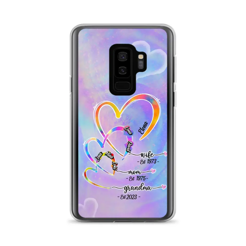 Personalized Mom Phone Case - Gift Idea For Mom/Grandma - Up to 4 Children/5 Grandchildren - Cases For iPhone/Samsung