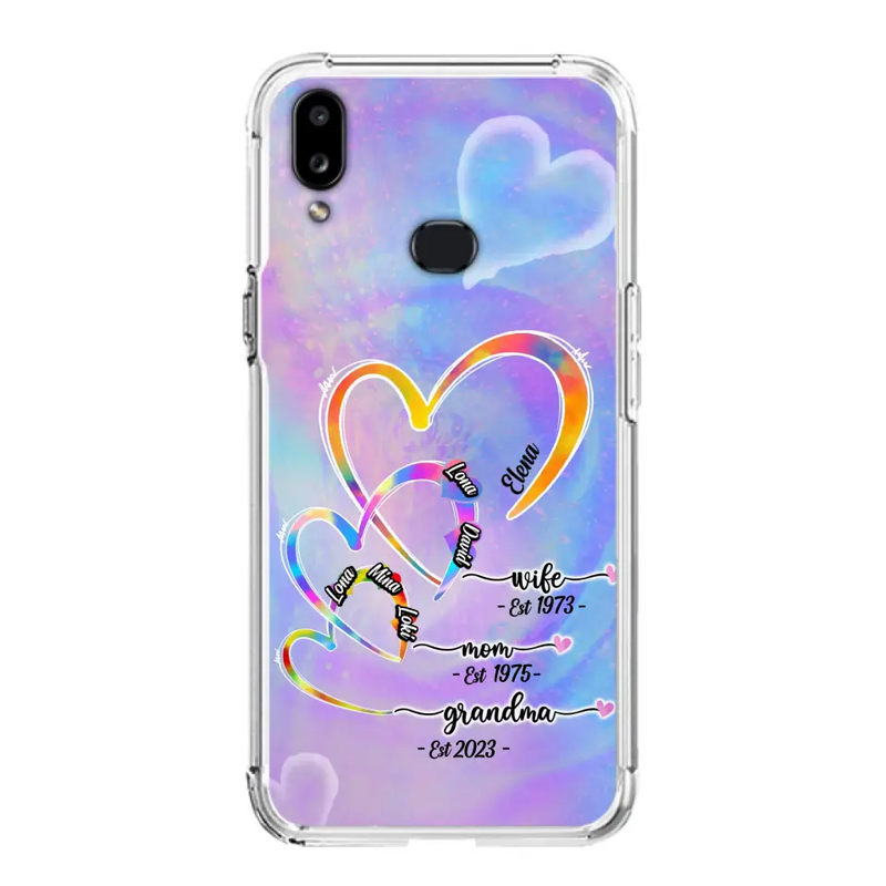 Personalized Mom Phone Case - Gift Idea For Mom/Grandma - Up to 4 Children/5 Grandchildren - Cases For iPhone/Samsung