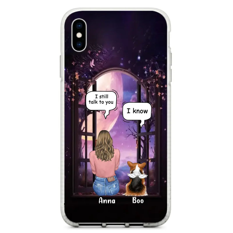 Personalized Memorial Pet Phone Case - Up to 4 Dogs/Cats/Rabbits - Memorial Gift Idea for Dog/Cat/Rabbit Owners - Case For iPhone/Samsung