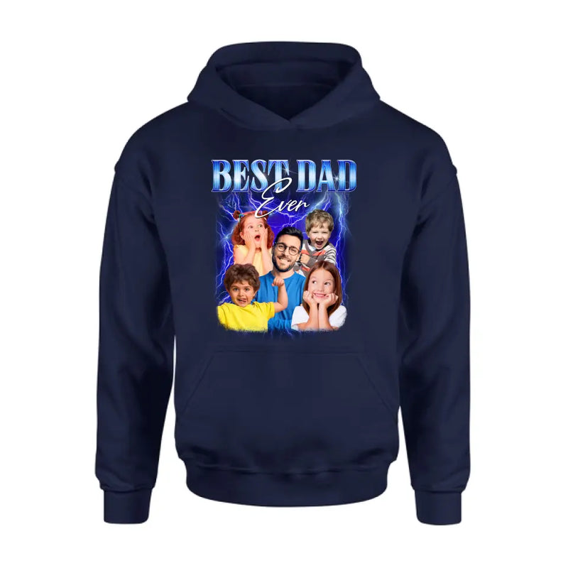 Personalized Dad Photo Shirt/Hoodie - Up to 5 Photos - Gift Idea For Father's Day - Best Dad Ever
