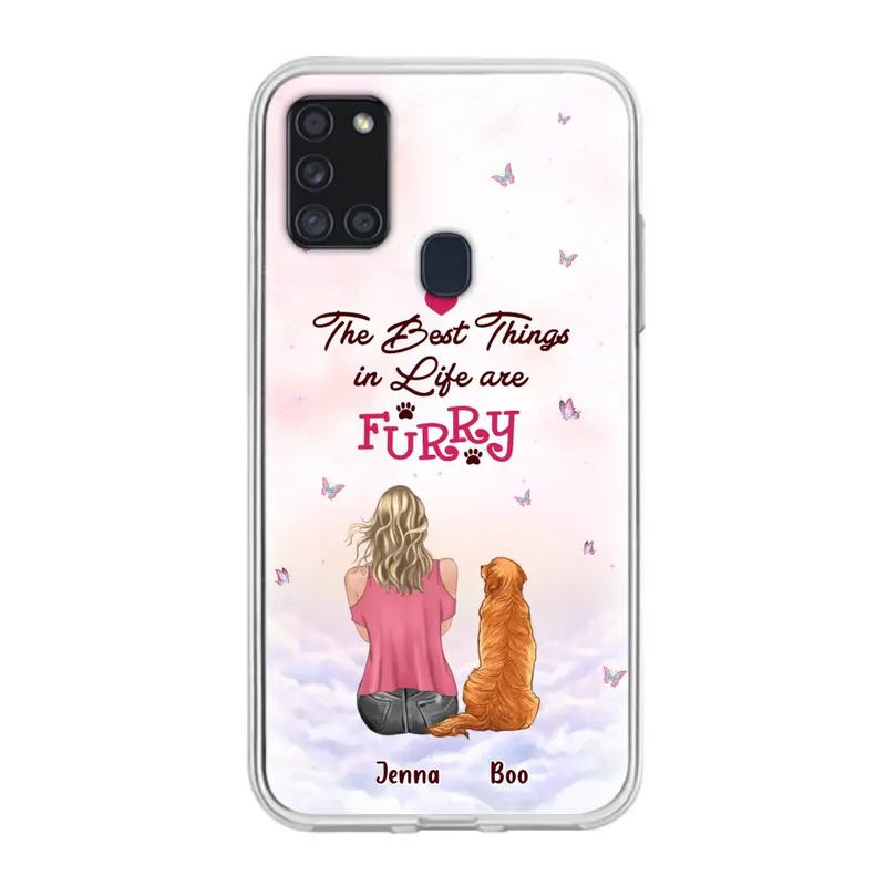Personalized Dog Mom Phone Case - Up to 5 Dogs - Gift Idea For Dog Lovers - The Best Things In Life Are Furry - Case for iPhone/Samsung