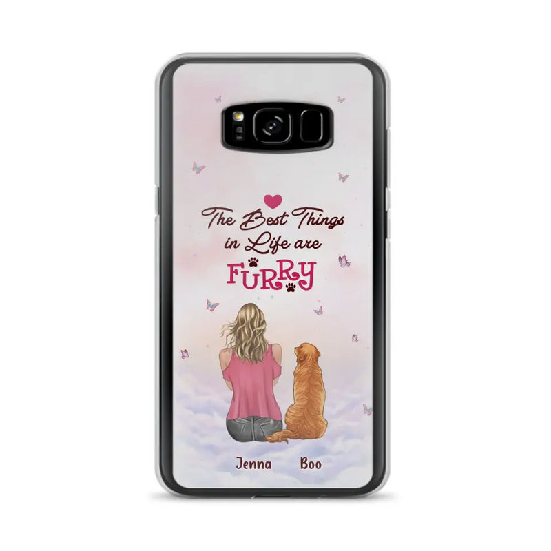 Personalized Dog Mom Phone Case - Up to 5 Dogs - Gift Idea For Dog Lovers - The Best Things In Life Are Furry - Case for iPhone/Samsung