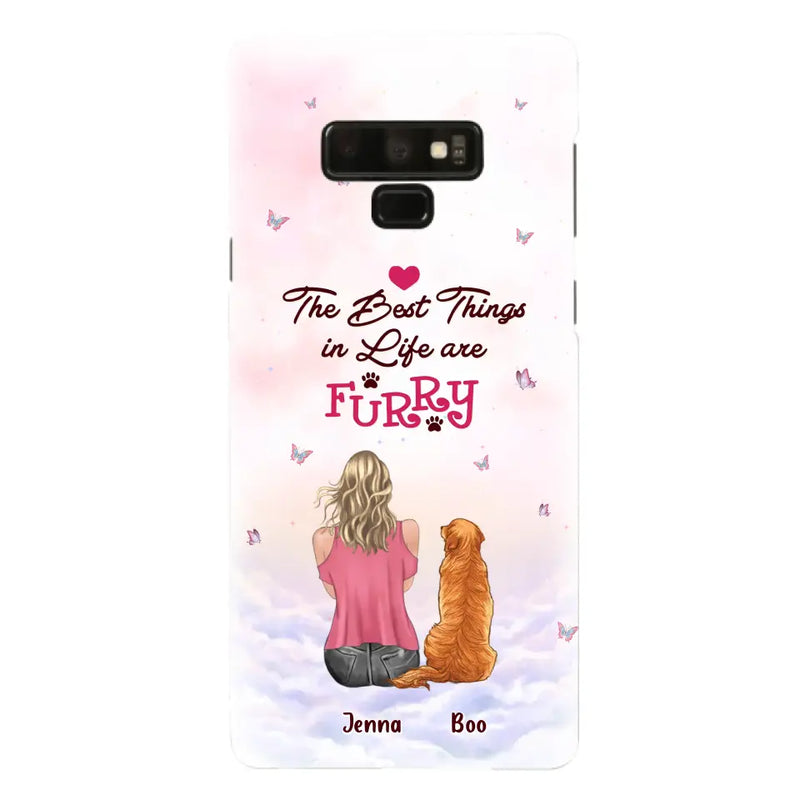 Personalized Dog Mom Phone Case - Up to 5 Dogs - Gift Idea For Dog Lovers - The Best Things In Life Are Furry - Case for iPhone/Samsung