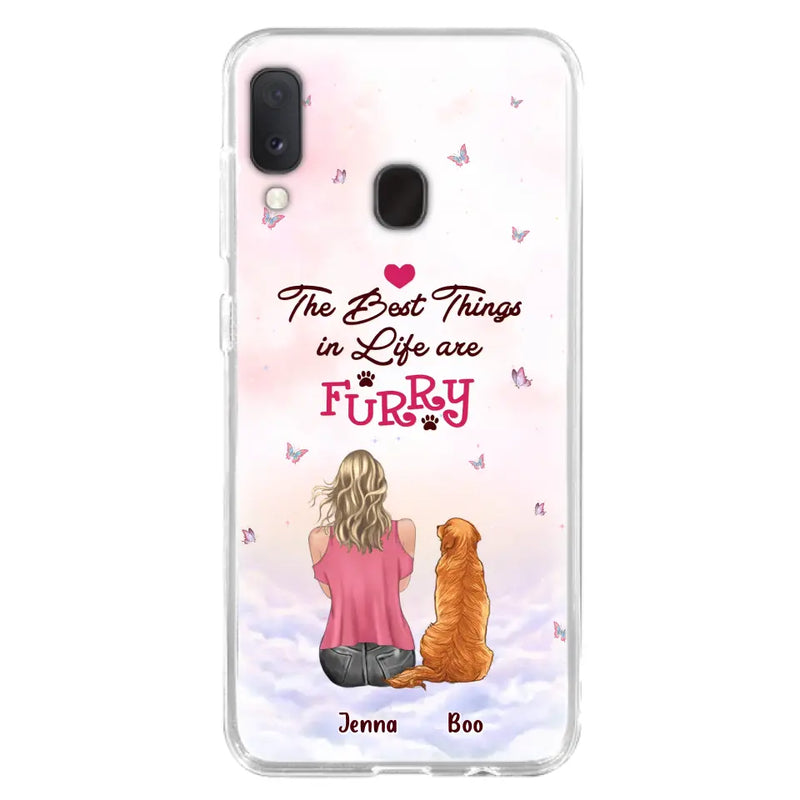 Personalized Dog Mom Phone Case - Up to 5 Dogs - Gift Idea For Dog Lovers - The Best Things In Life Are Furry - Case for iPhone/Samsung