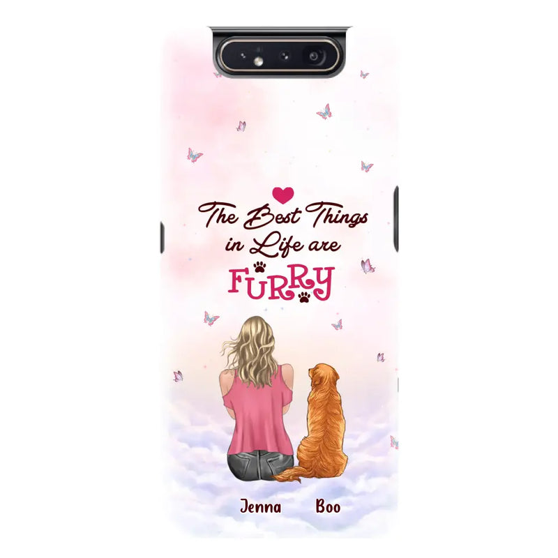 Personalized Dog Mom Phone Case - Up to 5 Dogs - Gift Idea For Dog Lovers - The Best Things In Life Are Furry - Case for iPhone/Samsung
