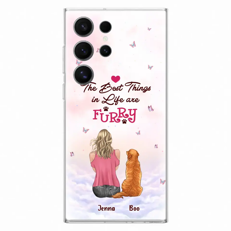 Personalized Dog Mom Phone Case - Up to 5 Dogs - Gift Idea For Dog Lovers - The Best Things In Life Are Furry - Case for iPhone/Samsung