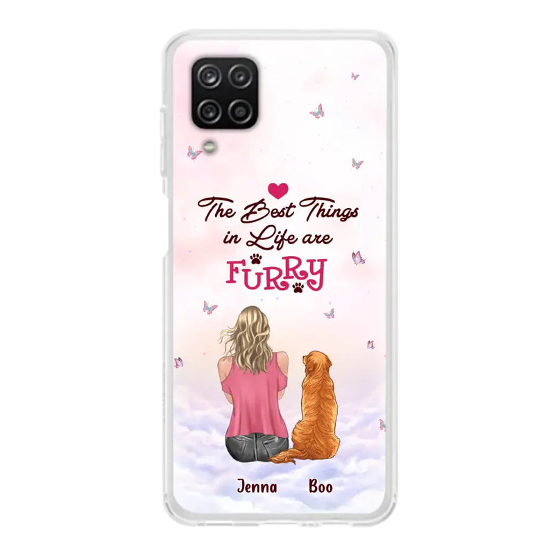 Personalized Dog Mom Phone Case - Up to 5 Dogs - Gift Idea For Dog Lovers - The Best Things In Life Are Furry - Case for iPhone/Samsung