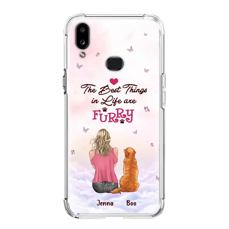 Personalized Dog Mom Phone Case - Up to 5 Dogs - Gift Idea For Dog Lovers - The Best Things In Life Are Furry - Case for iPhone/Samsung