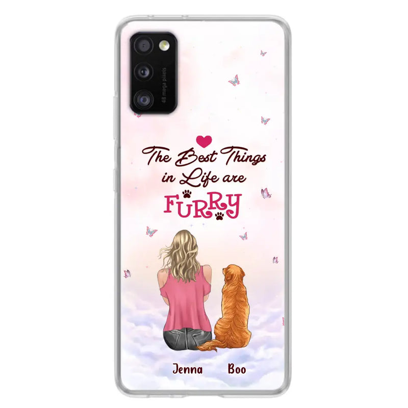 Personalized Dog Mom Phone Case - Up to 5 Dogs - Gift Idea For Dog Lovers - The Best Things In Life Are Furry - Case for iPhone/Samsung