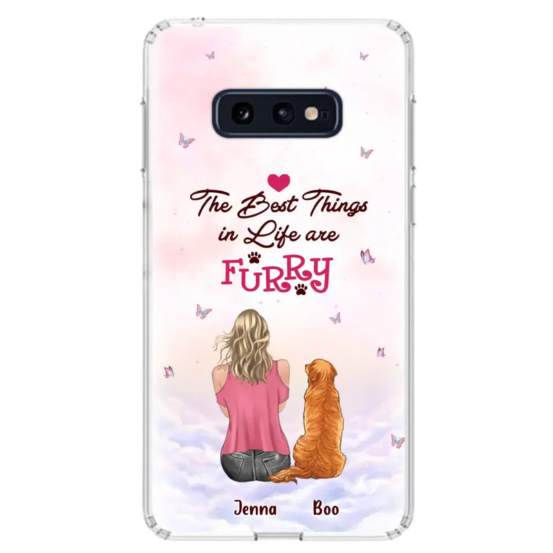 Personalized Dog Mom Phone Case - Up to 5 Dogs - Gift Idea For Dog Lovers - The Best Things In Life Are Furry - Case for iPhone/Samsung