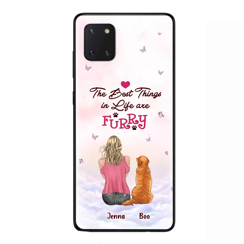 Personalized Dog Mom Phone Case - Up to 5 Dogs - Gift Idea For Dog Lovers - The Best Things In Life Are Furry - Case for iPhone/Samsung