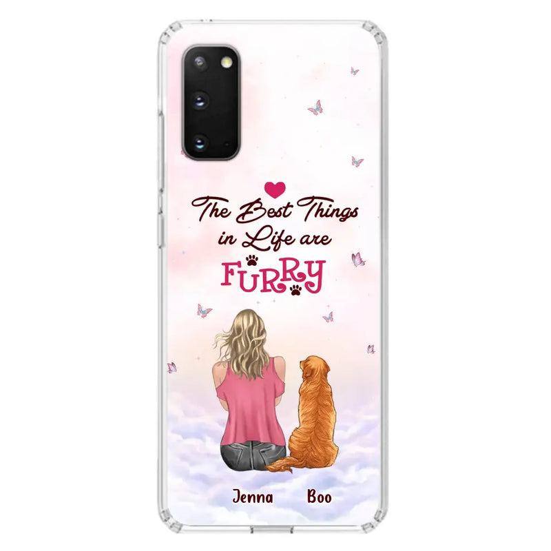 Personalized Dog Mom Phone Case - Up to 5 Dogs - Gift Idea For Dog Lovers - The Best Things In Life Are Furry - Case for iPhone/Samsung