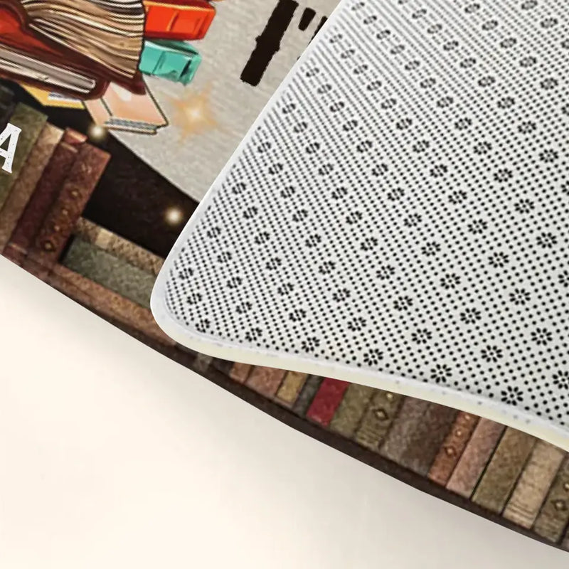 Personalized Reading Book Doormat - Funny Gift Idea For Book Lovers - Welcome Just Kidding Please Go Away I'm Reading