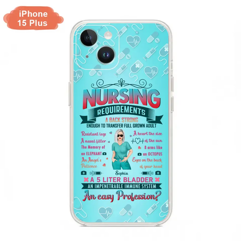 Custom Personalized Nurse Phone Case For iPhone/ Samsung - Nurse/ Birthday Gift Idea - Nursing Requirements