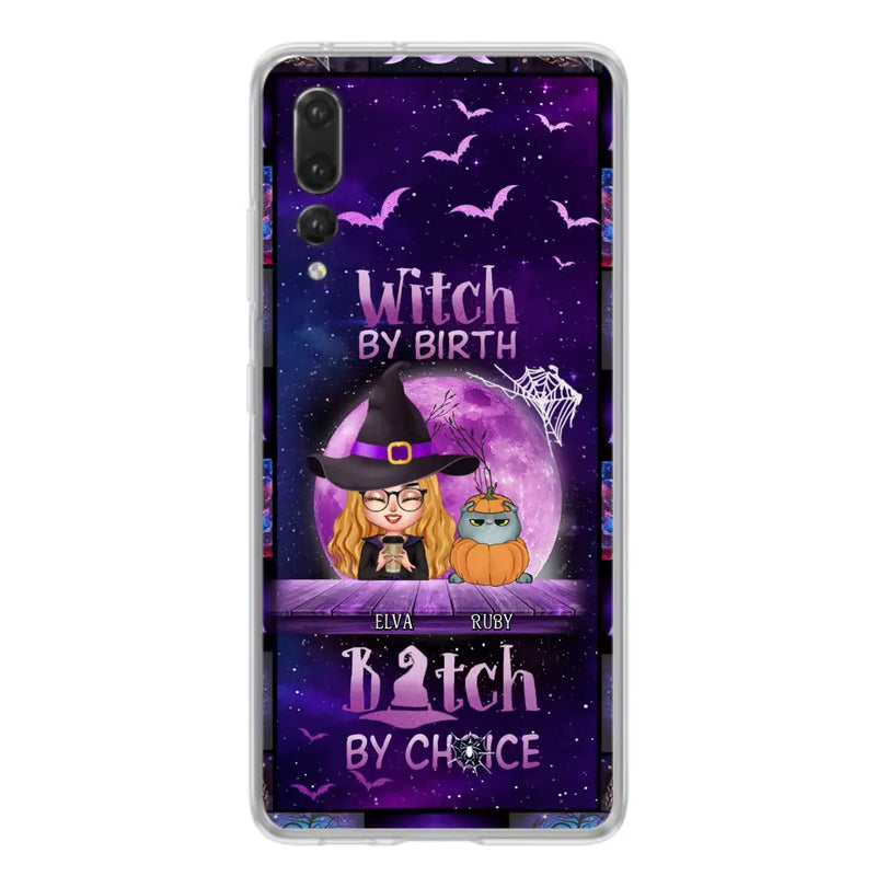 Personalized Witch Phone Case - Gift Idea For Witch/Dog/Cat Lover - Up to 4 Pets - Witch By Birth - Case For Xiaomi/Oppo/Huawei