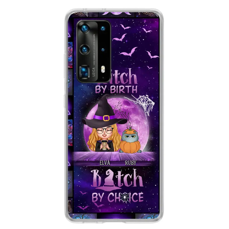 Personalized Witch Phone Case - Gift Idea For Witch/Dog/Cat Lover - Up to 4 Pets - Witch By Birth - Case For Xiaomi/Oppo/Huawei