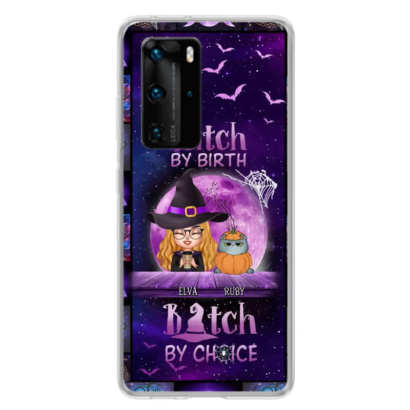 Personalized Witch Phone Case - Gift Idea For Witch/Dog/Cat Lover - Up to 4 Pets - Witch By Birth - Case For Xiaomi/Oppo/Huawei