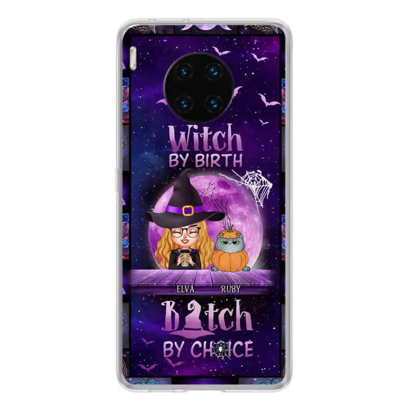 Personalized Witch Phone Case - Gift Idea For Witch/Dog/Cat Lover - Up to 4 Pets - Witch By Birth - Case For Xiaomi/Oppo/Huawei