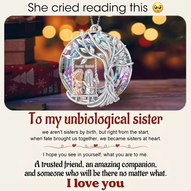 Personalized Sisters Acrylic Ornament - Gift Idea For Friends/Sisters/Besties