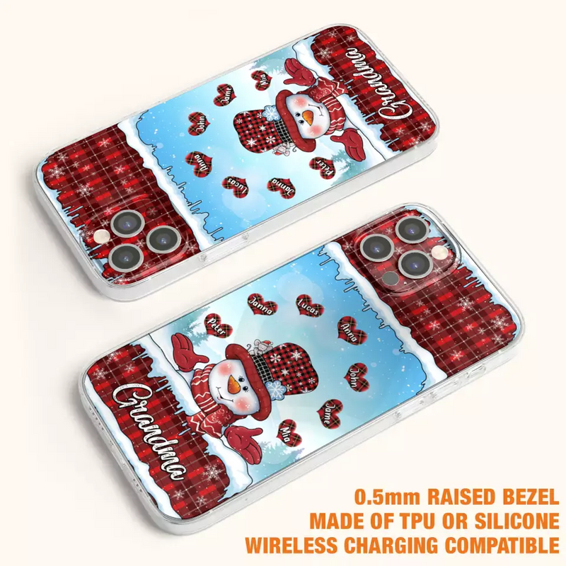 Personalized Grandma Children Phone Case - Christmas Gift For Grandma/Mom - Up to 7 Kids - Case For iPhone/Samsung
