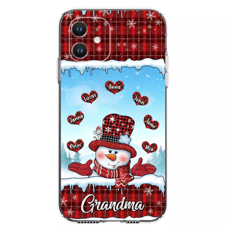 Personalized Grandma Children Phone Case - Christmas Gift For Grandma/Mom - Up to 7 Kids - Case For iPhone/Samsung