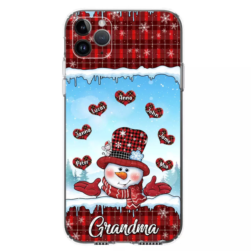 Personalized Grandma Children Phone Case - Christmas Gift For Grandma/Mom - Up to 7 Kids - Case For iPhone/Samsung