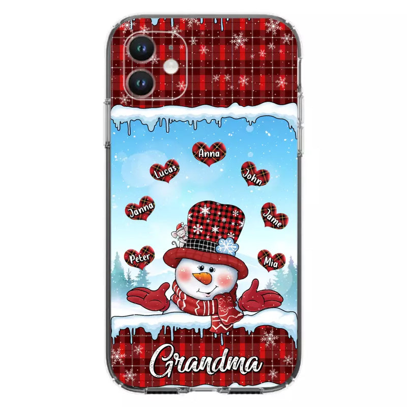 Personalized Grandma Children Phone Case - Christmas Gift For Grandma/Mom - Up to 7 Kids - Case For iPhone/Samsung