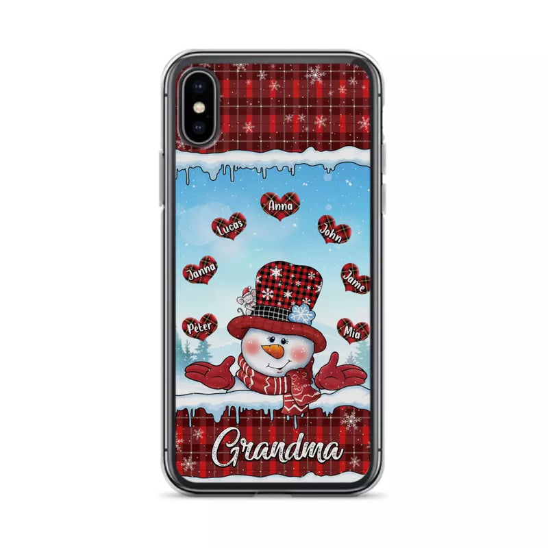 Personalized Grandma Children Phone Case - Christmas Gift For Grandma/Mom - Up to 7 Kids - Case For iPhone/Samsung