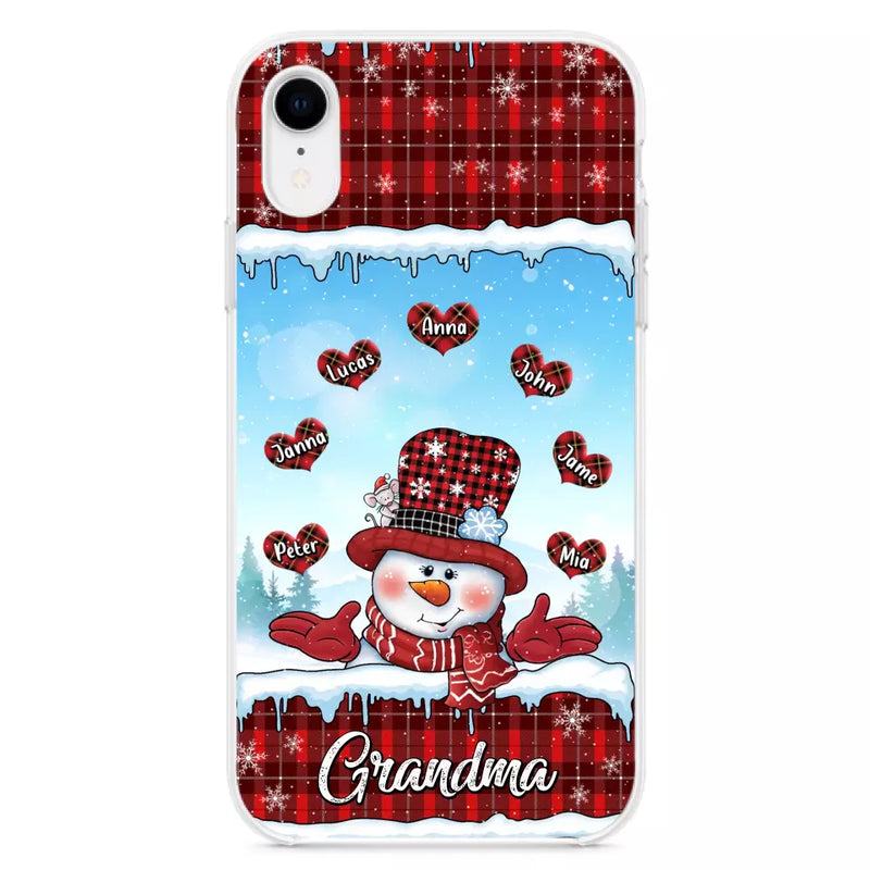Personalized Grandma Children Phone Case - Christmas Gift For Grandma/Mom - Up to 7 Kids - Case For iPhone/Samsung