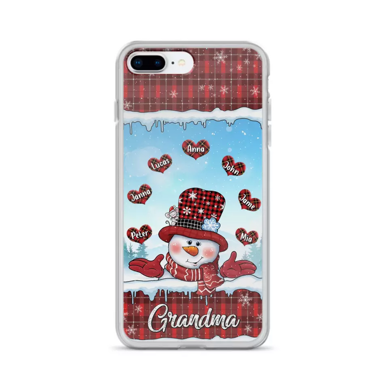 Personalized Grandma Children Phone Case - Christmas Gift For Grandma/Mom - Up to 7 Kids - Case For iPhone/Samsung