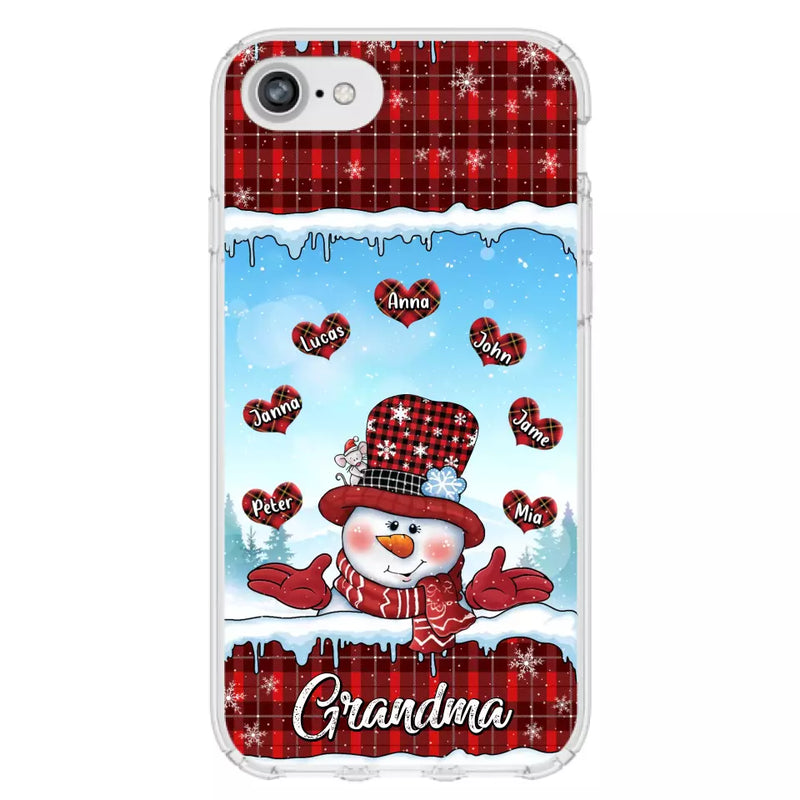 Personalized Grandma Children Phone Case - Christmas Gift For Grandma/Mom - Up to 7 Kids - Case For iPhone/Samsung