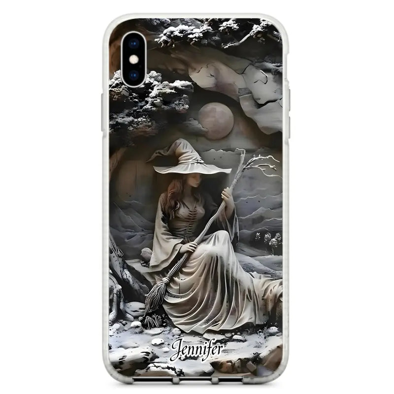 Personalized Witch Phone Case - Halloween/Birthday Gift Idea For Yourself, Witch Lovers - Case For iPhone/Samsung