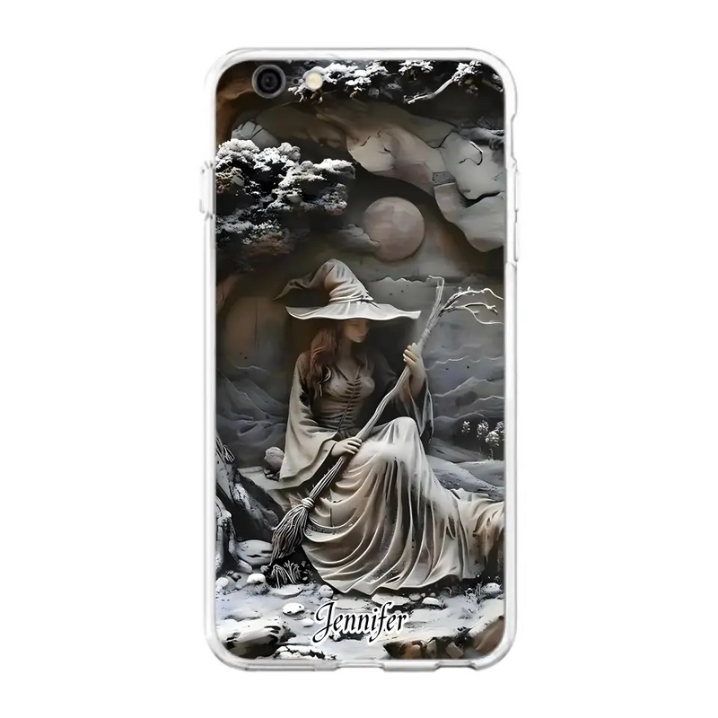 Personalized Witch Phone Case - Halloween/Birthday Gift Idea For Yourself, Witch Lovers - Case For iPhone/Samsung