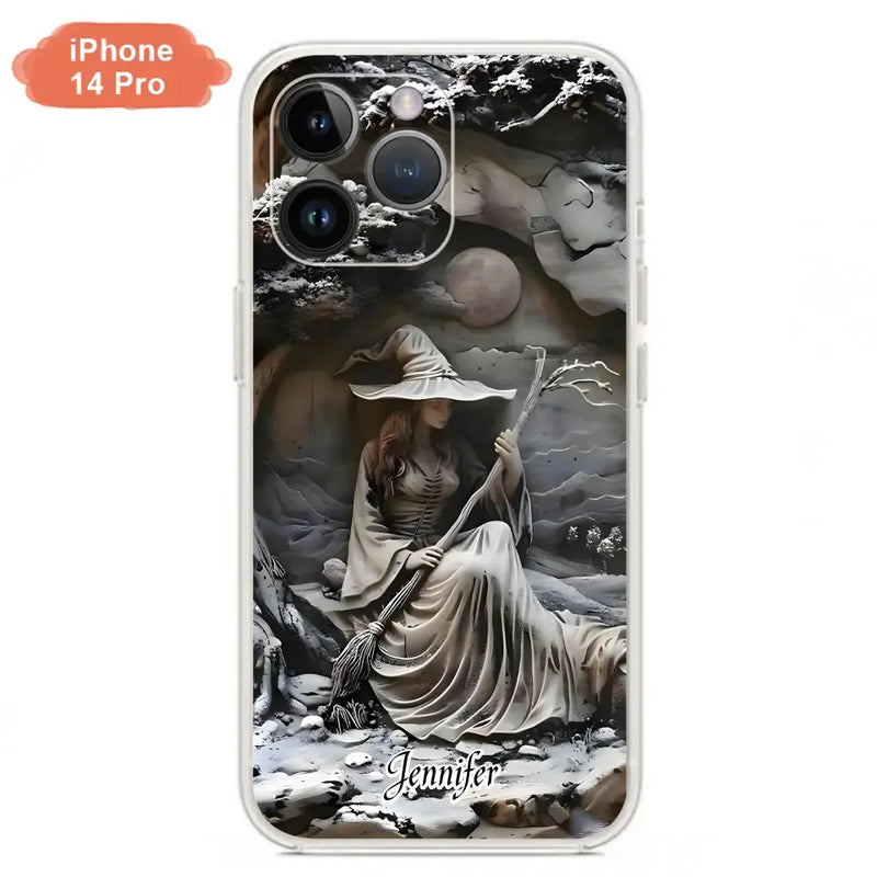 Personalized Witch Phone Case - Halloween/Birthday Gift Idea For Yourself, Witch Lovers - Case For iPhone/Samsung